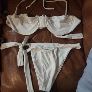 White Frankie's Bikinis Women's Swim Bikini